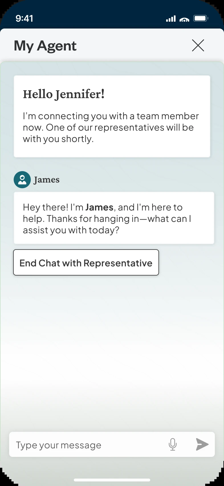 MyAgent connecting a WorldMark owner to a live representative